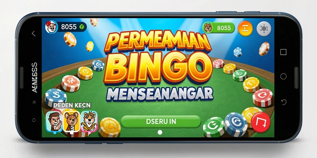 Screenshot gameplay 8055 menampilkan keseruan bermain Bingo.