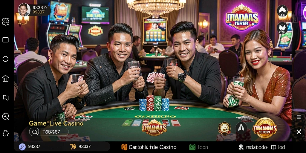 Screenshot utama 93337 menampilkan gameplay Live Casino yang seru dan interaktif.