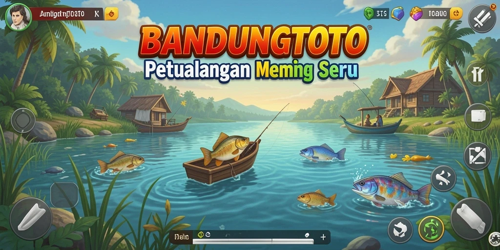Gameplay <strong>BANDUNGTOTO</strong> yang mendebarkan saat memancing di lokasi indah.