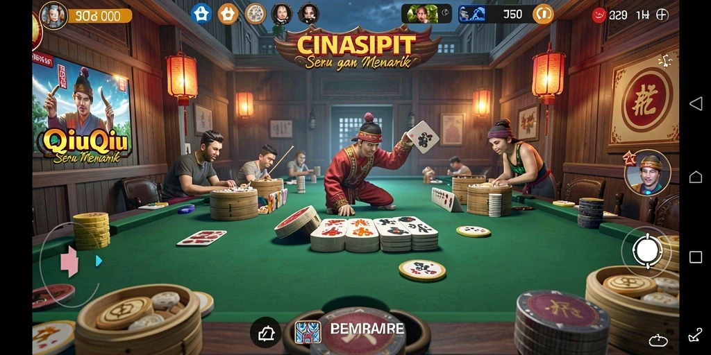 Tampilan gameplay QiuQiu yang menarik dan seru.