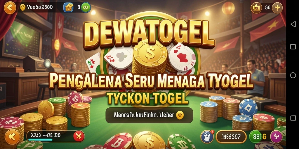 Tampilan utama gameplay DEWATOGEL yang seru dan mendebarkan.