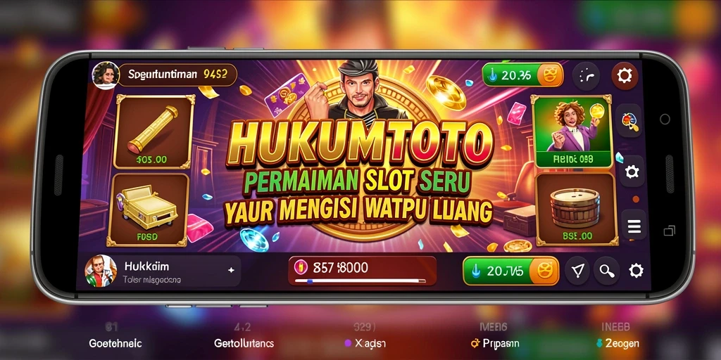 Gameplay HUKUMTOTO yang menarik dan penuh warna saat memutar Slot.