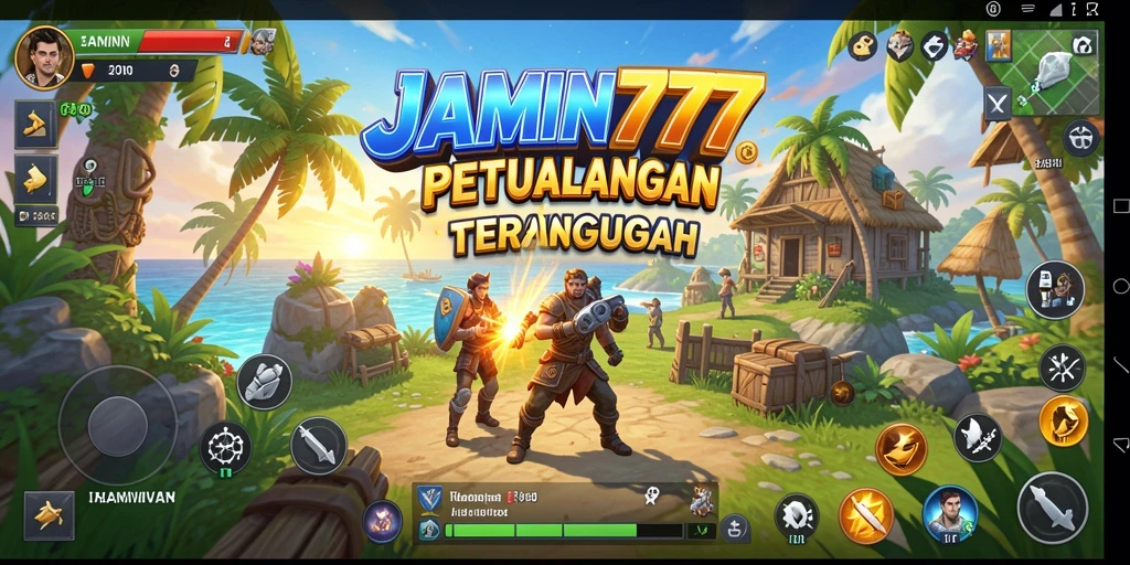Tangkapan layar dari gameplay JAMIN777 yang menampilkan eksplorasi dunia terbuka.