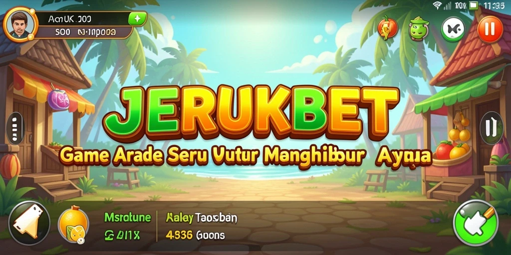 Tampilan gameplay JERUKBET yang seru dan penuh warna.