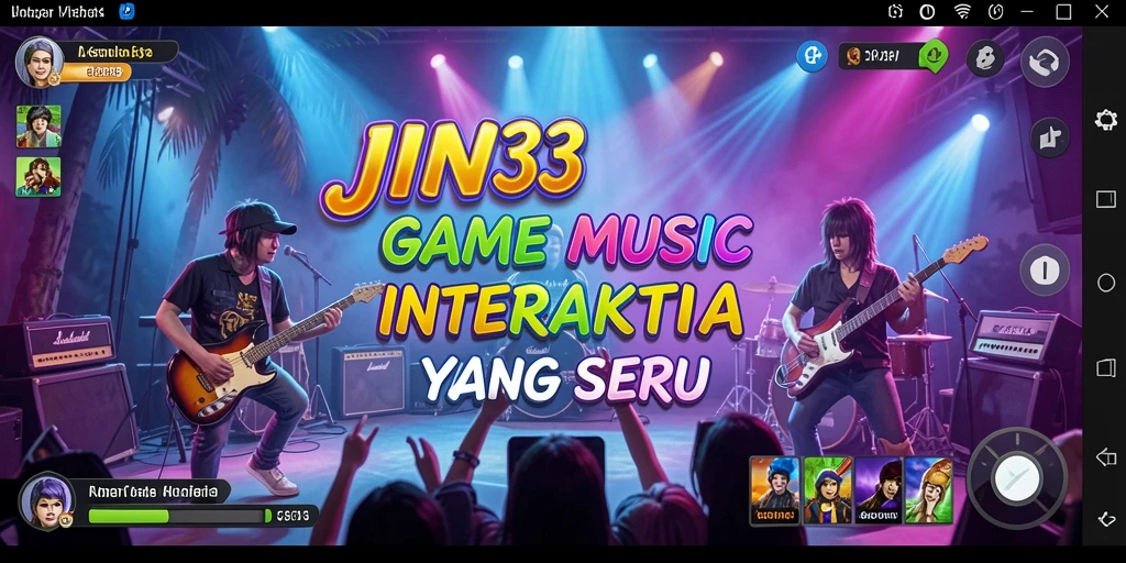 Tampilan gameplay JIN33 yang menarik dengan interaksi musik.