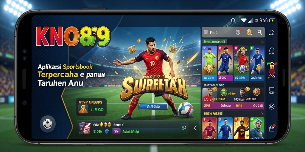 Screenshot dari gameplay Sportsbook KNO89 menampilkan taruhan langsung.