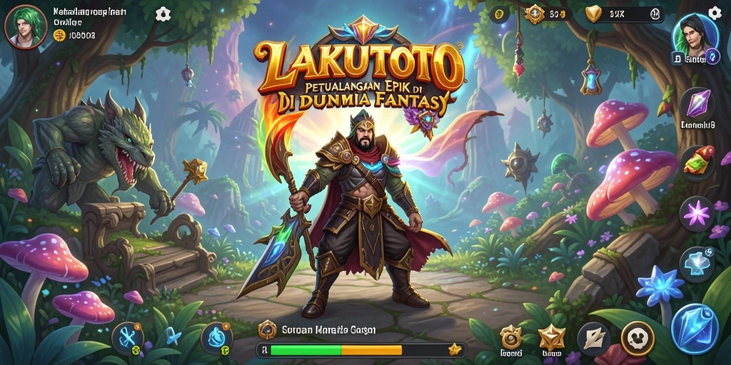 Tampilan gameplay RPG yang epik di LAKUTOTO.