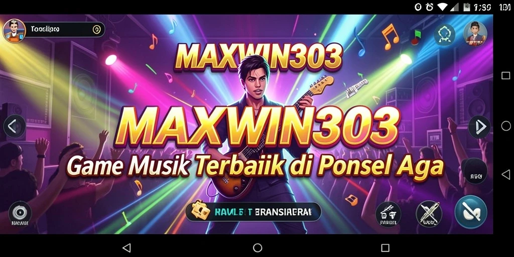 Screenshot gameplay MAXWIN303 menampilkan interaksi seru dengan musik.