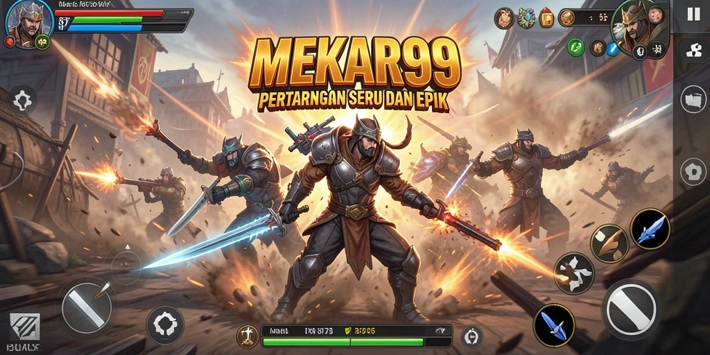 Gameplay seru dan intens di MEKAR99 dengan karakter beragam.