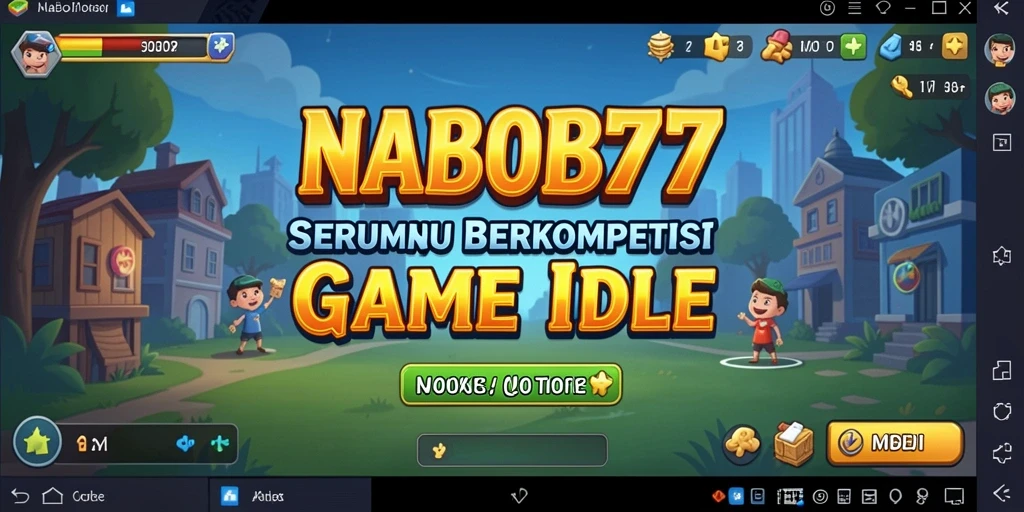 Screenshot gameplay NABOB77 yang menampilkan karakter dalam mode Idle.