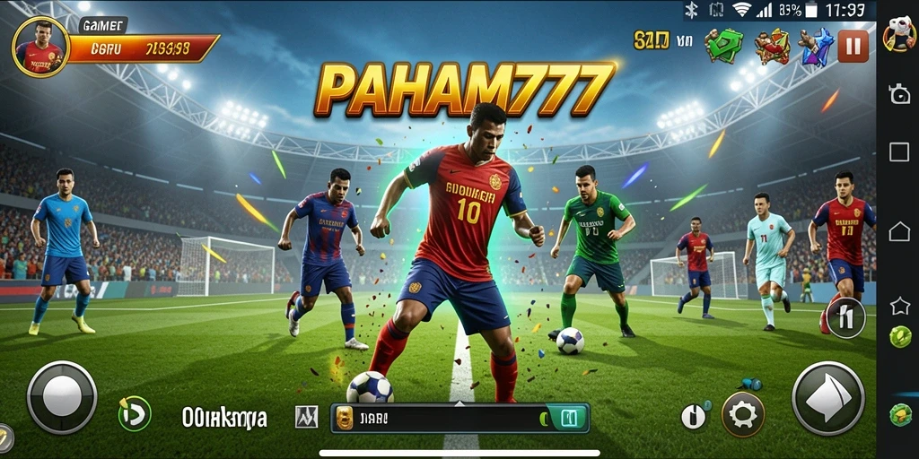 Tampilan gameplay seru dari PAHAM777 dengan berbagai aktivitas olahraga.