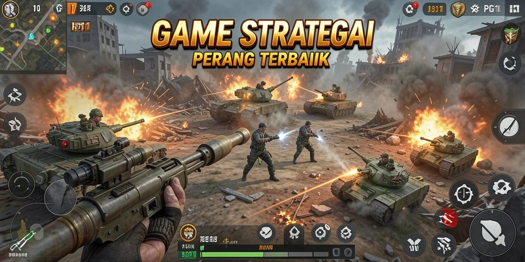 Tampilan gameplay PG11 dengan aksi strategi yang mendebarkan.