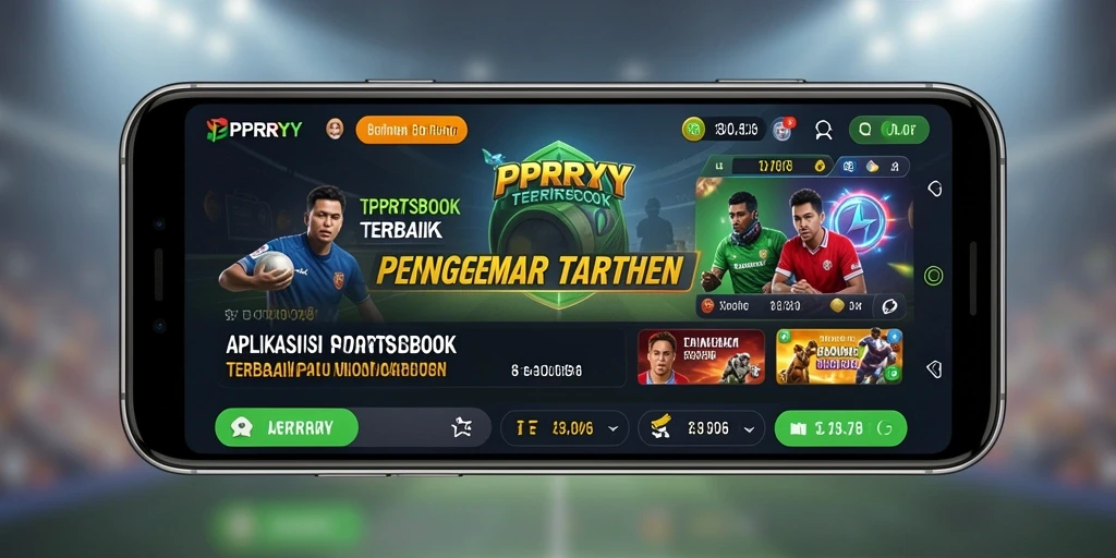 Screenshot utama PPRRYY yang menampilkan antarmuka taruhan olahraga.