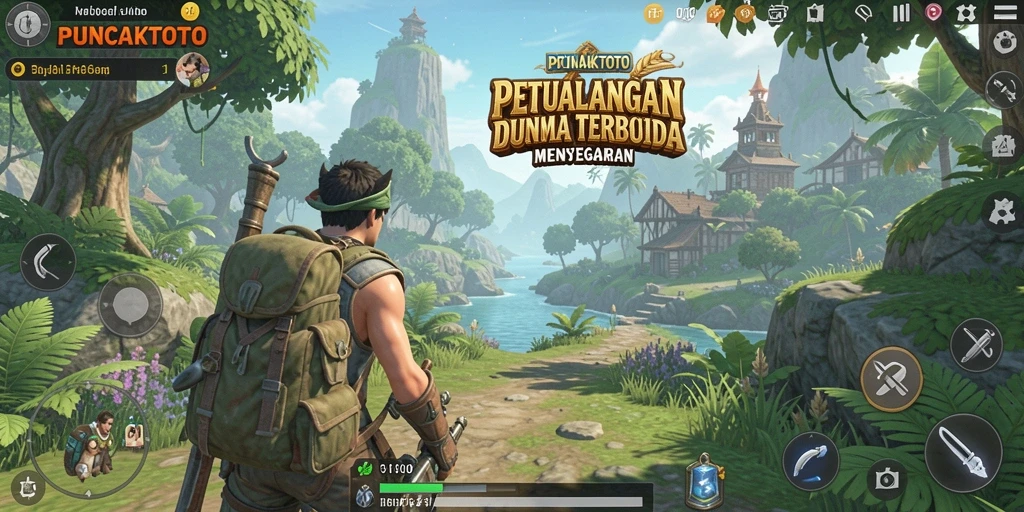 Tangkapan layar PUNCAKTOTO menampilkan dunia terbuka yang mendebarkan.
