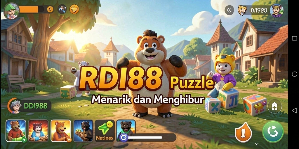Tampilan gameplay Puzzle RDI88 yang menarik dan penuh tantangan.