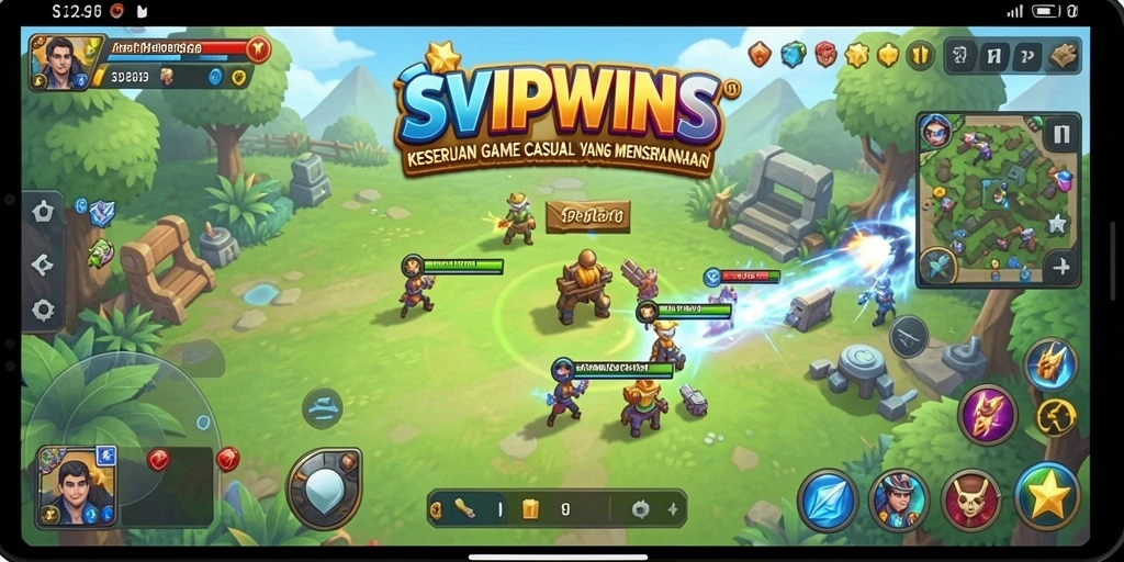 Tampilan gameplay menarik dari game SVIPWINS yang santai.