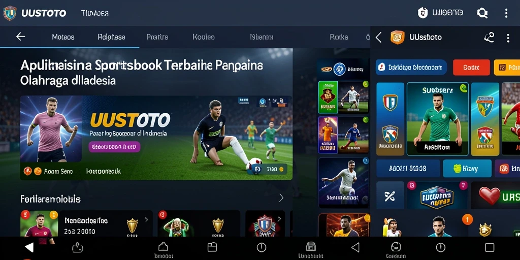 Tampilan gameplay aplikasi Sportsbook UUSTOTO yang menarik dan interaktif.